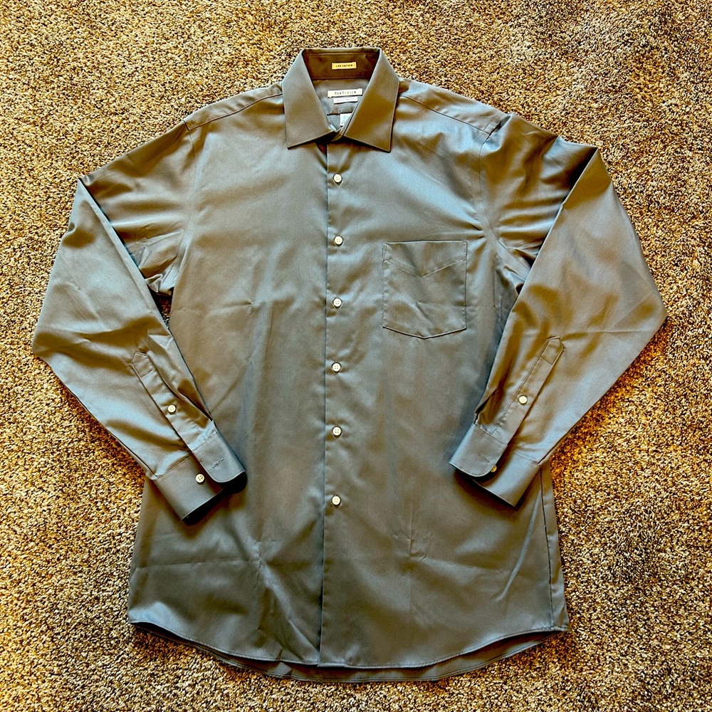 Grey/Silver Dress Shirt 15 1/2 inch neck 34/35 inch sleeve